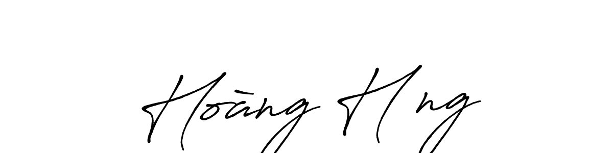 This is the best signature style for the Hoàng Hưng name. Also you like these signature font (Antro_Vectra_Bolder). Mix name signature. Hoàng Hưng signature style 7 images and pictures png