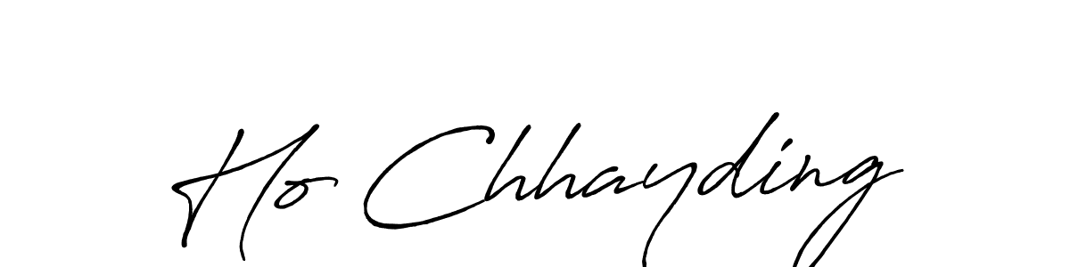 You can use this online signature creator to create a handwritten signature for the name Ho Chhayding. This is the best online autograph maker. Ho Chhayding signature style 7 images and pictures png