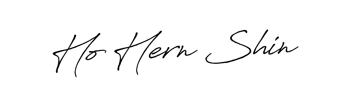 How to make Ho Hern Shin name signature. Use Antro_Vectra_Bolder style for creating short signs online. This is the latest handwritten sign. Ho Hern Shin signature style 7 images and pictures png