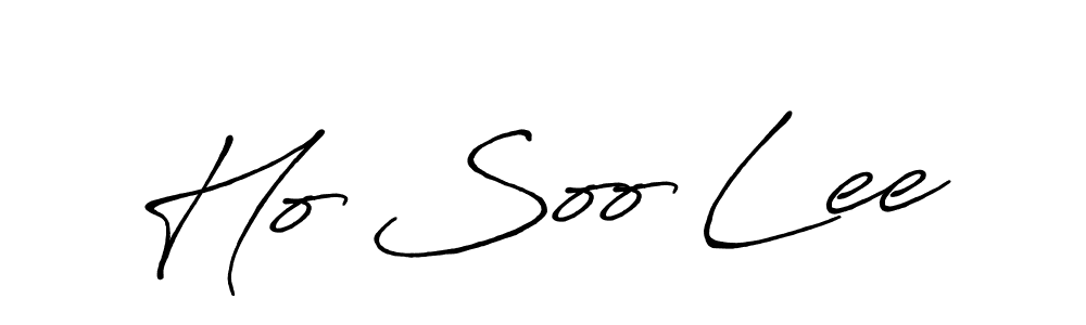 How to make Ho Soo Lee signature? Antro_Vectra_Bolder is a professional autograph style. Create handwritten signature for Ho Soo Lee name. Ho Soo Lee signature style 7 images and pictures png