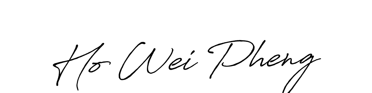 Create a beautiful signature design for name Ho Wei Pheng. With this signature (Antro_Vectra_Bolder) fonts, you can make a handwritten signature for free. Ho Wei Pheng signature style 7 images and pictures png