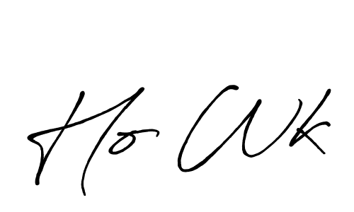 Similarly Antro_Vectra_Bolder is the best handwritten signature design. Signature creator online .You can use it as an online autograph creator for name Ho Wk. Ho Wk signature style 7 images and pictures png