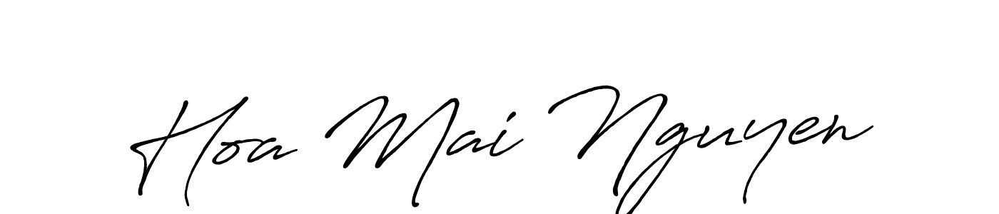 Here are the top 10 professional signature styles for the name Hoa Mai Nguyen. These are the best autograph styles you can use for your name. Hoa Mai Nguyen signature style 7 images and pictures png