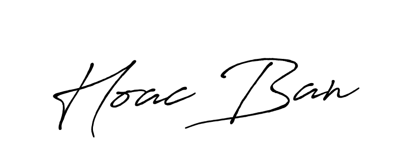 Make a beautiful signature design for name Hoac Ban. With this signature (Antro_Vectra_Bolder) style, you can create a handwritten signature for free. Hoac Ban signature style 7 images and pictures png