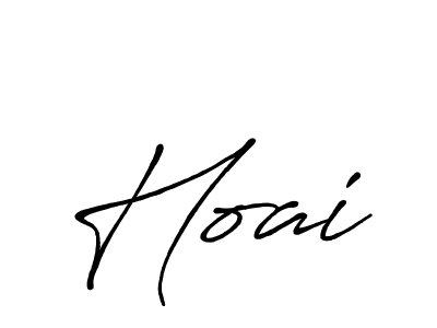Use a signature maker to create a handwritten signature online. With this signature software, you can design (Antro_Vectra_Bolder) your own signature for name Hoai. Hoai signature style 7 images and pictures png