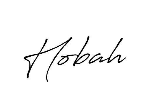 Hobah stylish signature style. Best Handwritten Sign (Antro_Vectra_Bolder) for my name. Handwritten Signature Collection Ideas for my name Hobah. Hobah signature style 7 images and pictures png