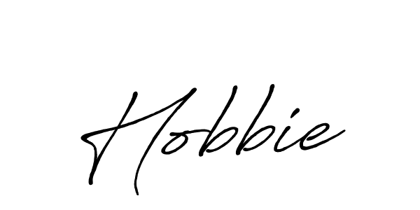 Also we have Hobbie name is the best signature style. Create professional handwritten signature collection using Antro_Vectra_Bolder autograph style. Hobbie signature style 7 images and pictures png