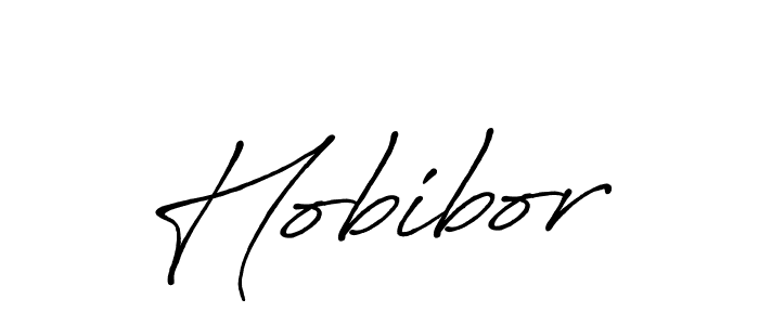 Use a signature maker to create a handwritten signature online. With this signature software, you can design (Antro_Vectra_Bolder) your own signature for name Hobibor. Hobibor signature style 7 images and pictures png