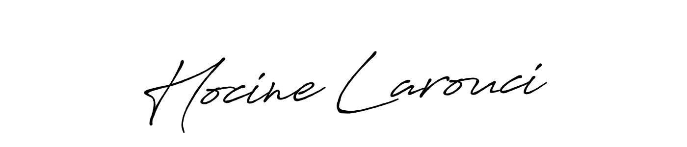 Antro_Vectra_Bolder is a professional signature style that is perfect for those who want to add a touch of class to their signature. It is also a great choice for those who want to make their signature more unique. Get Hocine Larouci name to fancy signature for free. Hocine Larouci signature style 7 images and pictures png
