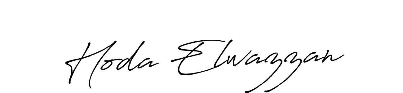 Also You can easily find your signature by using the search form. We will create Hoda Elwazzan name handwritten signature images for you free of cost using Antro_Vectra_Bolder sign style. Hoda Elwazzan signature style 7 images and pictures png