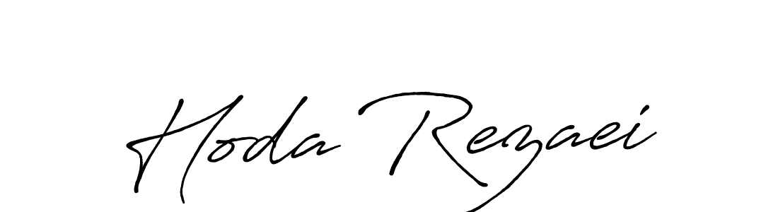 Create a beautiful signature design for name Hoda Rezaei. With this signature (Antro_Vectra_Bolder) fonts, you can make a handwritten signature for free. Hoda Rezaei signature style 7 images and pictures png