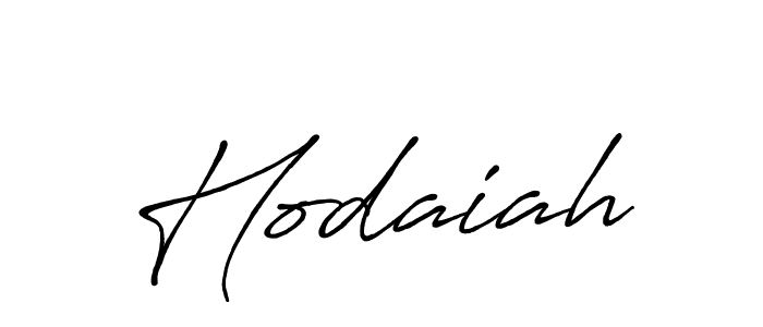Make a beautiful signature design for name Hodaiah. With this signature (Antro_Vectra_Bolder) style, you can create a handwritten signature for free. Hodaiah signature style 7 images and pictures png