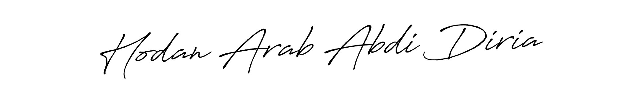 Hodan Arab Abdi Diria stylish signature style. Best Handwritten Sign (Antro_Vectra_Bolder) for my name. Handwritten Signature Collection Ideas for my name Hodan Arab Abdi Diria. Hodan Arab Abdi Diria signature style 7 images and pictures png