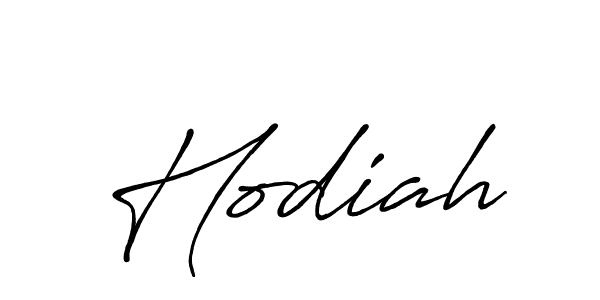 Design your own signature with our free online signature maker. With this signature software, you can create a handwritten (Antro_Vectra_Bolder) signature for name Hodiah. Hodiah signature style 7 images and pictures png