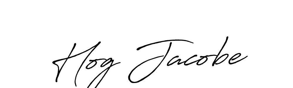 Make a beautiful signature design for name Hog Jacobe. With this signature (Antro_Vectra_Bolder) style, you can create a handwritten signature for free. Hog Jacobe signature style 7 images and pictures png