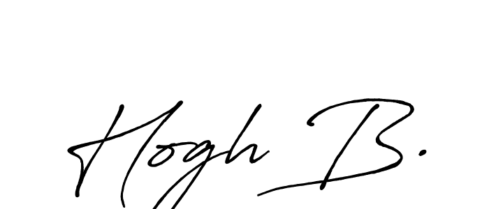 Use a signature maker to create a handwritten signature online. With this signature software, you can design (Antro_Vectra_Bolder) your own signature for name Hogh B.. Hogh B. signature style 7 images and pictures png