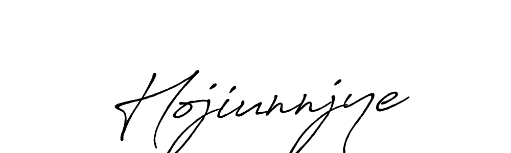 Make a beautiful signature design for name Hojiunnjye. With this signature (Antro_Vectra_Bolder) style, you can create a handwritten signature for free. Hojiunnjye signature style 7 images and pictures png