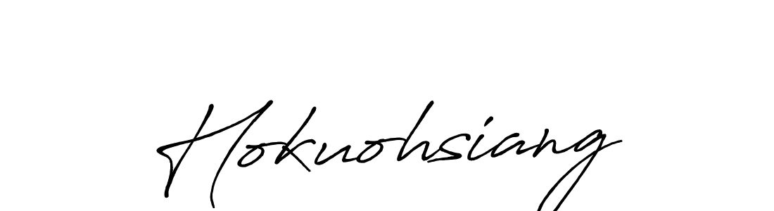 It looks lik you need a new signature style for name Hokuohsiang. Design unique handwritten (Antro_Vectra_Bolder) signature with our free signature maker in just a few clicks. Hokuohsiang signature style 7 images and pictures png