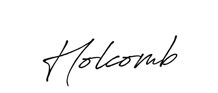 Create a beautiful signature design for name Holcomb. With this signature (Antro_Vectra_Bolder) fonts, you can make a handwritten signature for free. Holcomb signature style 7 images and pictures png