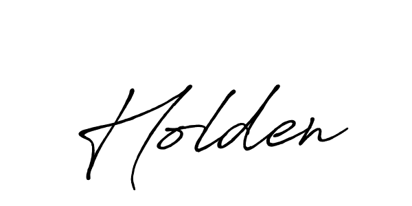 Make a beautiful signature design for name Holden. With this signature (Antro_Vectra_Bolder) style, you can create a handwritten signature for free. Holden signature style 7 images and pictures png