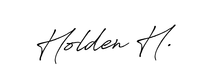 How to make Holden H. signature? Antro_Vectra_Bolder is a professional autograph style. Create handwritten signature for Holden H. name. Holden H. signature style 7 images and pictures png