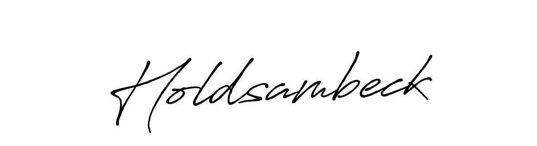 It looks lik you need a new signature style for name Holdsambeck. Design unique handwritten (Antro_Vectra_Bolder) signature with our free signature maker in just a few clicks. Holdsambeck signature style 7 images and pictures png