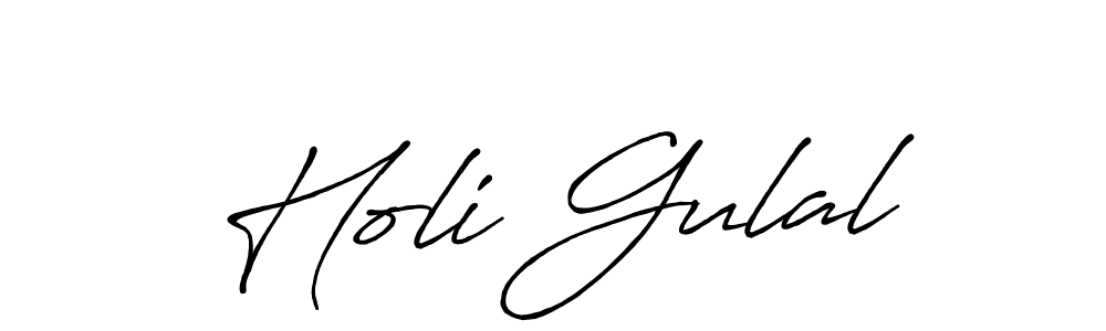Also we have Holi Gulal name is the best signature style. Create professional handwritten signature collection using Antro_Vectra_Bolder autograph style. Holi Gulal signature style 7 images and pictures png