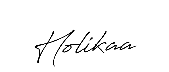 How to make Holikaa signature? Antro_Vectra_Bolder is a professional autograph style. Create handwritten signature for Holikaa name. Holikaa signature style 7 images and pictures png