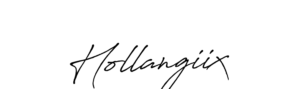 Create a beautiful signature design for name Hollangiix. With this signature (Antro_Vectra_Bolder) fonts, you can make a handwritten signature for free. Hollangiix signature style 7 images and pictures png