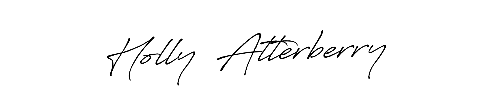 How to make Holly  Atterberry signature? Antro_Vectra_Bolder is a professional autograph style. Create handwritten signature for Holly  Atterberry name. Holly  Atterberry signature style 7 images and pictures png