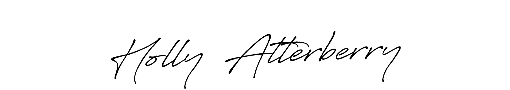 Also You can easily find your signature by using the search form. We will create Holly  Atterberry name handwritten signature images for you free of cost using Antro_Vectra_Bolder sign style. Holly  Atterberry signature style 7 images and pictures png