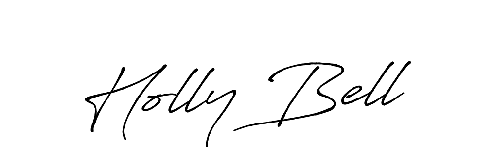 Create a beautiful signature design for name Holly Bell. With this signature (Antro_Vectra_Bolder) fonts, you can make a handwritten signature for free. Holly Bell signature style 7 images and pictures png