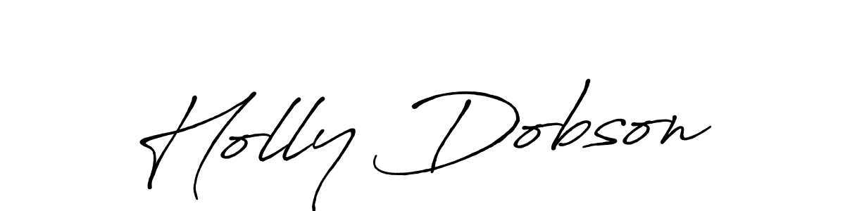 Create a beautiful signature design for name Holly Dobson. With this signature (Antro_Vectra_Bolder) fonts, you can make a handwritten signature for free. Holly Dobson signature style 7 images and pictures png