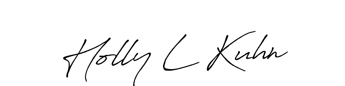 This is the best signature style for the Holly L Kuhn name. Also you like these signature font (Antro_Vectra_Bolder). Mix name signature. Holly L Kuhn signature style 7 images and pictures png