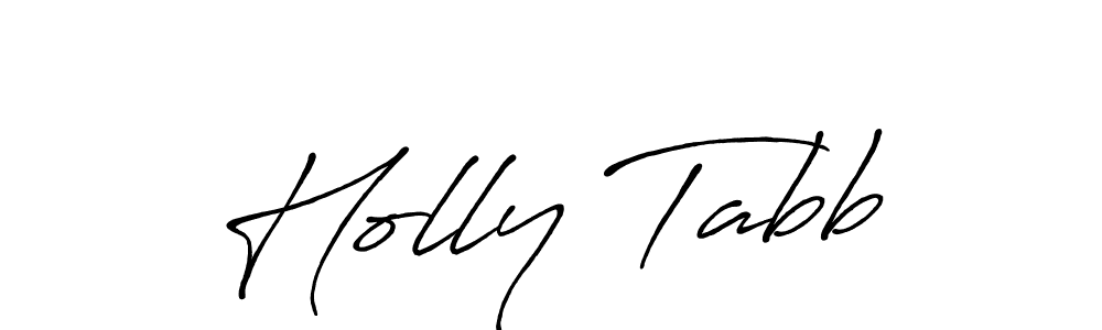 The best way (Antro_Vectra_Bolder) to make a short signature is to pick only two or three words in your name. The name Holly Tabb include a total of six letters. For converting this name. Holly Tabb signature style 7 images and pictures png