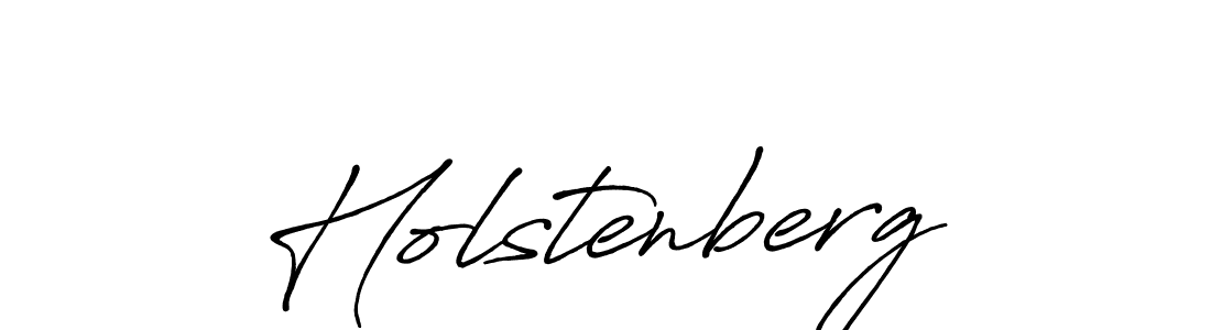 Make a beautiful signature design for name Holstenberg. With this signature (Antro_Vectra_Bolder) style, you can create a handwritten signature for free. Holstenberg signature style 7 images and pictures png