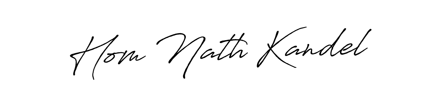 Use a signature maker to create a handwritten signature online. With this signature software, you can design (Antro_Vectra_Bolder) your own signature for name Hom Nath Kandel. Hom Nath Kandel signature style 7 images and pictures png