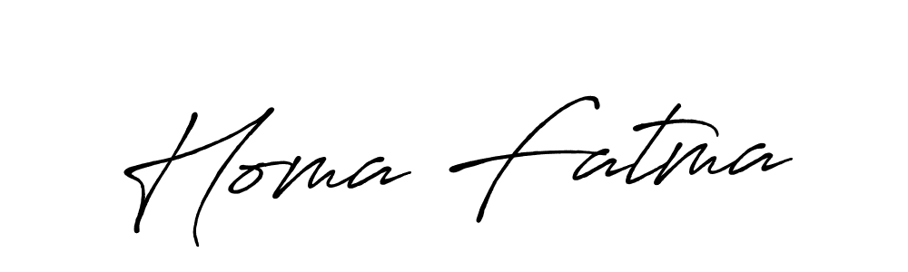 if you are searching for the best signature style for your name Homa Fatma. so please give up your signature search. here we have designed multiple signature styles  using Antro_Vectra_Bolder. Homa Fatma signature style 7 images and pictures png