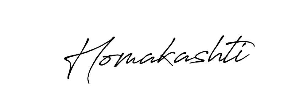 Homakashti stylish signature style. Best Handwritten Sign (Antro_Vectra_Bolder) for my name. Handwritten Signature Collection Ideas for my name Homakashti. Homakashti signature style 7 images and pictures png