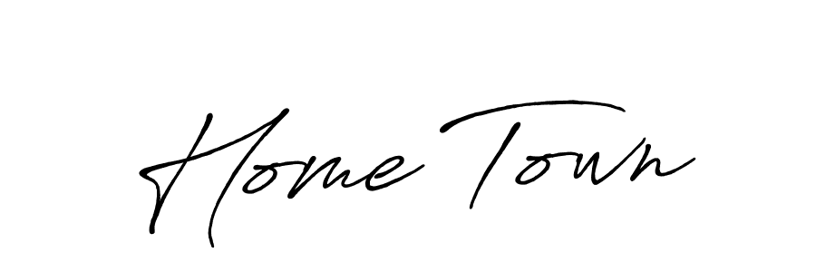 Make a short Home Town signature style. Manage your documents anywhere anytime using Antro_Vectra_Bolder. Create and add eSignatures, submit forms, share and send files easily. Home Town signature style 7 images and pictures png
