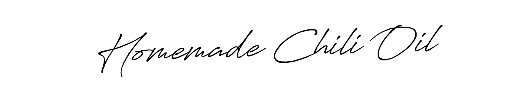 The best way (Antro_Vectra_Bolder) to make a short signature is to pick only two or three words in your name. The name Homemade Chili Oil include a total of six letters. For converting this name. Homemade Chili Oil signature style 7 images and pictures png