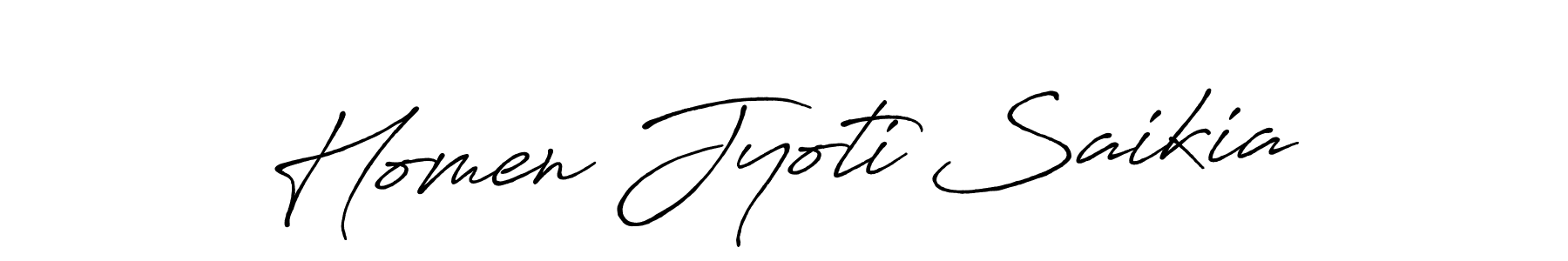Design your own signature with our free online signature maker. With this signature software, you can create a handwritten (Antro_Vectra_Bolder) signature for name Homen Jyoti Saikia. Homen Jyoti Saikia signature style 7 images and pictures png