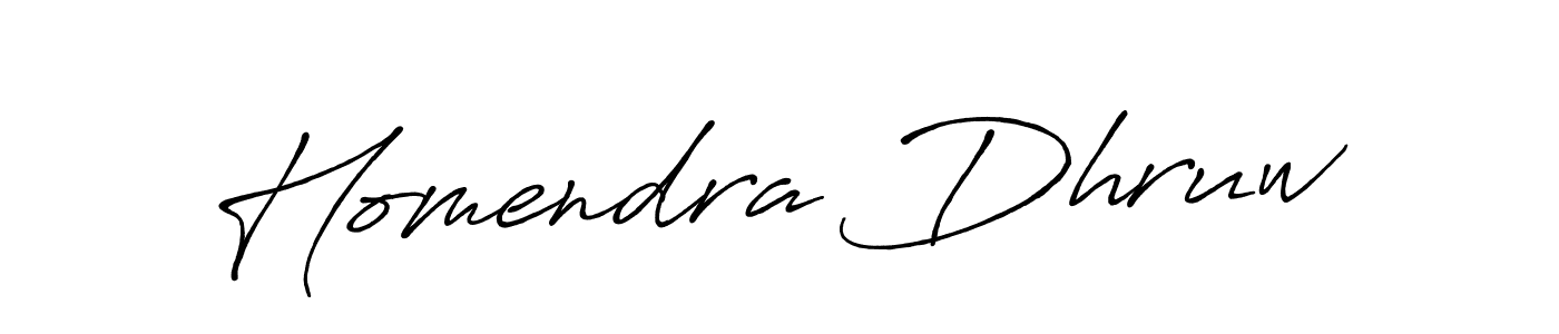 Make a short Homendra Dhruw signature style. Manage your documents anywhere anytime using Antro_Vectra_Bolder. Create and add eSignatures, submit forms, share and send files easily. Homendra Dhruw signature style 7 images and pictures png