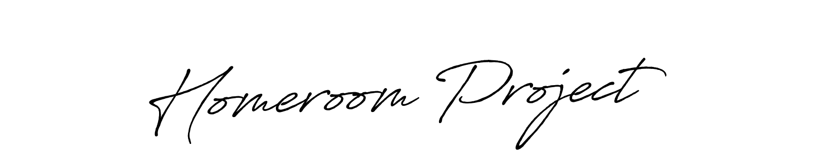 This is the best signature style for the Homeroom Project name. Also you like these signature font (Antro_Vectra_Bolder). Mix name signature. Homeroom Project signature style 7 images and pictures png