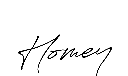 Design your own signature with our free online signature maker. With this signature software, you can create a handwritten (Antro_Vectra_Bolder) signature for name Homey. Homey signature style 7 images and pictures png