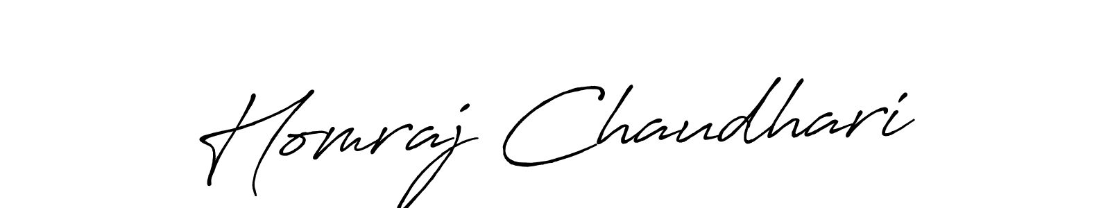It looks lik you need a new signature style for name Homraj Chaudhari. Design unique handwritten (Antro_Vectra_Bolder) signature with our free signature maker in just a few clicks. Homraj Chaudhari signature style 7 images and pictures png