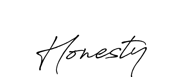 Create a beautiful signature design for name Honesty. With this signature (Antro_Vectra_Bolder) fonts, you can make a handwritten signature for free. Honesty signature style 7 images and pictures png