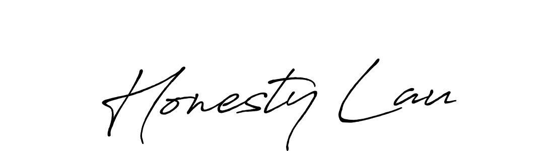 Design your own signature with our free online signature maker. With this signature software, you can create a handwritten (Antro_Vectra_Bolder) signature for name Honesty Lau. Honesty Lau signature style 7 images and pictures png