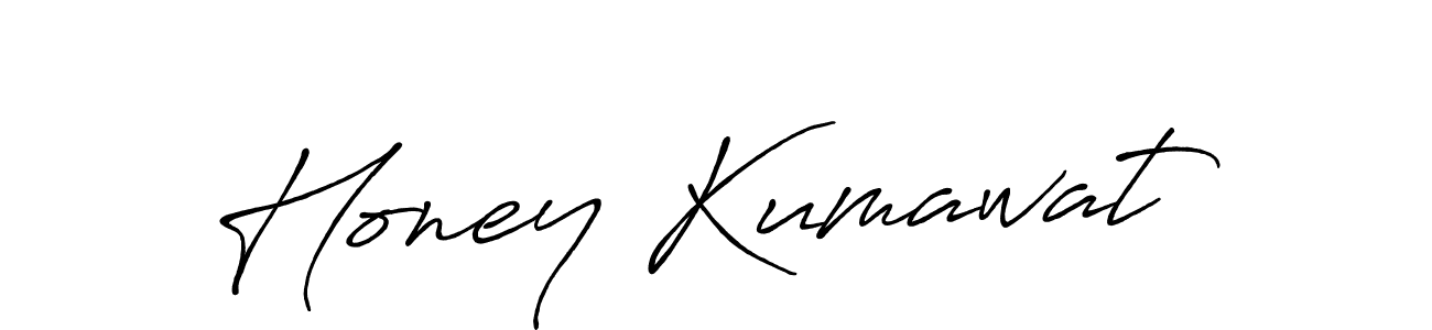 Similarly Antro_Vectra_Bolder is the best handwritten signature design. Signature creator online .You can use it as an online autograph creator for name Honey Kumawat. Honey Kumawat signature style 7 images and pictures png