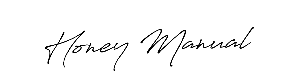 It looks lik you need a new signature style for name Honey Manual. Design unique handwritten (Antro_Vectra_Bolder) signature with our free signature maker in just a few clicks. Honey Manual signature style 7 images and pictures png